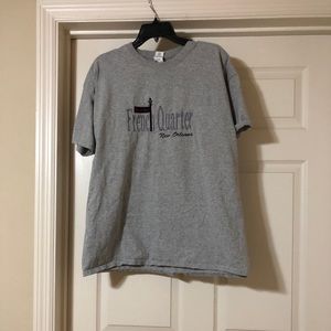 New Orleans bourbon street embroidered tee!